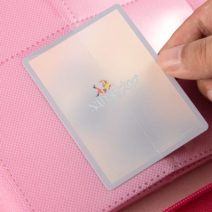 SanseKing Pink Plaid 4 Pocket PU Binder