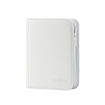 SanseKing White Plaid 4 Pocket PU Binder